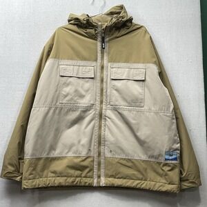 Levi's Tamalpais Hooded Jacket Men's XL Tan Khaki Raincoat Windbreaker